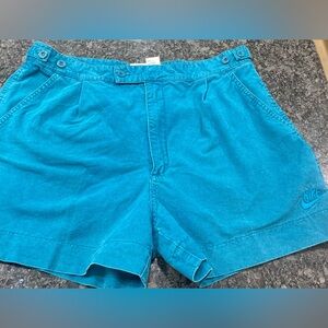Vintage Nike Men's Teal Flat Front Shorts